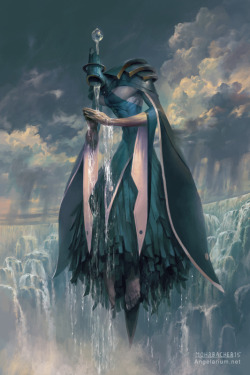 cyrail:  Matariel, Angel of Rain by PeteMohrbacher   Featured on Cyrail: Inspiring artworks that make your day better  