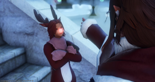 grumpy-limsan-customs-cat: The Starlight Elf and the Reindeer.ft. @ffxivaltstars