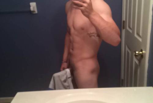 straightdudesnudes:  John is a sexy stud who whipped it out before I could even say anything.  Like, follow, and reblog for more exclusive straight dudes nudes!