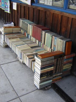 Bookpatrol:  Book Bench Located In Front Of Duvall Books. Duvall, Washington 