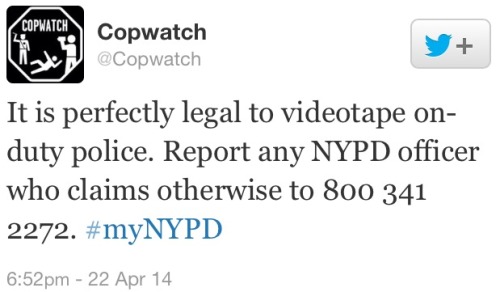 whatsduimusic:odinsblog:  #myNYPD  Circulate! 