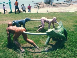 merbearedie:  borderlineotaku:  fruitycat:  worsethanmyotherblog:  Worst playground ever.  what the actual FUCK  the new human centipede looks weird  did the old human centipede look normal to you or 