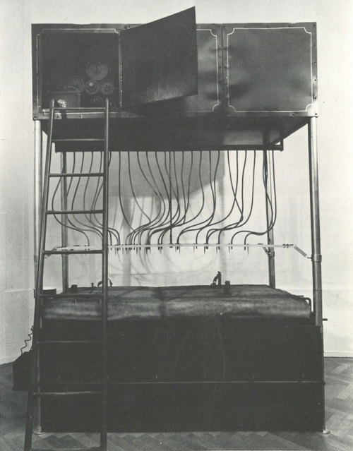 Torture machine from “In the Penal Colony,” designed by Louise Bourgeois. 