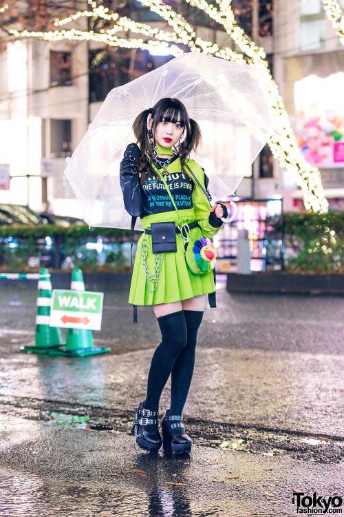 tokyo-fashion:  Japanese idol and Harajuku shop staff Misuru on the street in Harajuku