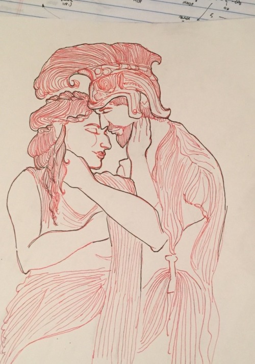 clodiuspulcher:SORRY ANON THAT IT TOOK ME SO LONG BUT UH. Here’s a Sketch of the Iliad’s most wholes