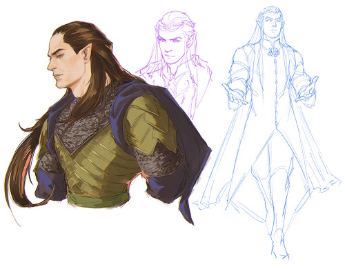 Some Elrond Doodles I Did During My Short Vacation His Outfits Are Just Gorgeous
