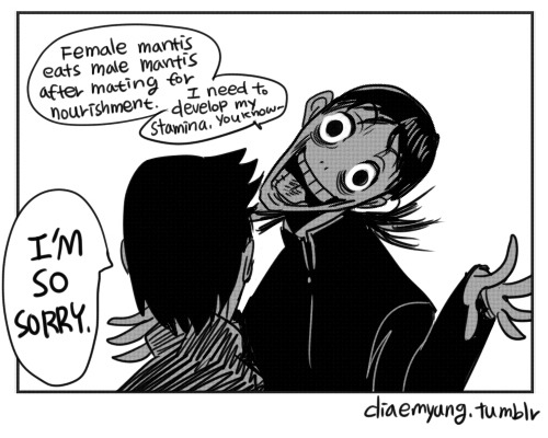 diaemyung:  My friend asked my why I draw them so gross. No, I’m following the