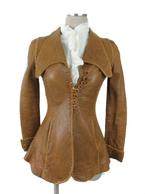 ephemeral-elegance:Romantic Style Leather Jacket, ca. late 1960s- early 1970sNorth Beach Leather Sho