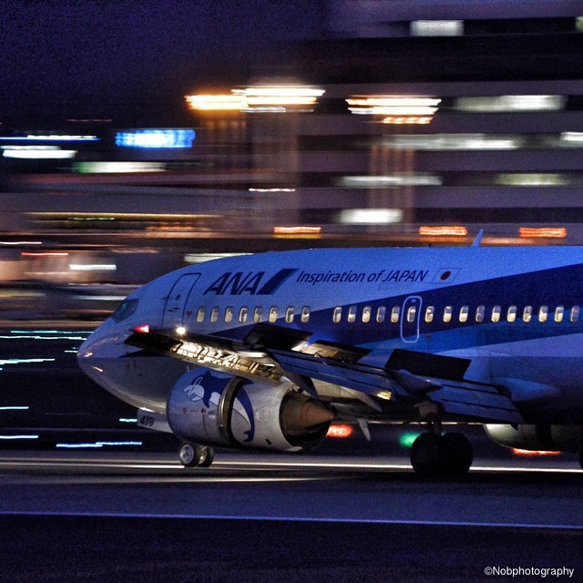highgradeworks:  . 普通に飛行機撮っても 面白くないので 初めて流し撮りにトライ！