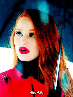 madelainespetsch:cheryl blossom s1 meme: 2/5 quotes↳ “Also, she has a 4.0 grade point average.If the