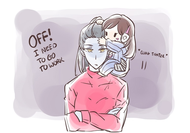therealluxlin: When dad 76 is away… last pic should of been baby D.Va an baby Sombra!
