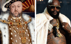 b4-16:  Left: Henry VIII by the studio of