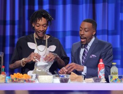 stoner-th0ughts:  pattyeffinmayonnaise:  cannamagazine:  Khalifa and Arsenio Hall Make Marijuana S’Mores On Television   aw look at wiz, he looks so happy 