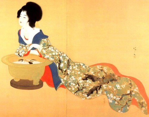 jeannepompadour:″Prostitute” by Kiyokata Kaburagi, 1918