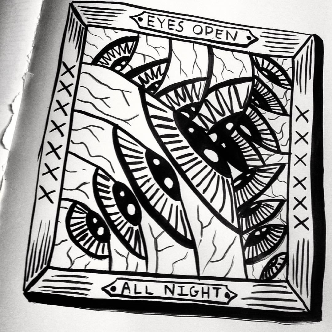 #sketchbook #ink #illustration #eyesopen #nosleep