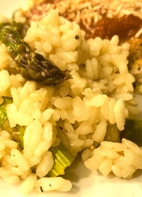 Lemon Asparagus Risotto - Main Dishes - Risotto