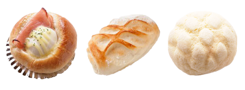 ferrerofather:isaburo bread : japan ハムエッグ // 米粉 ブレッド // 芳香メロンぱん