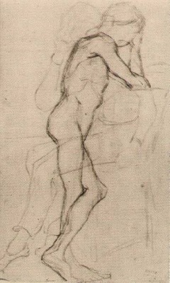 artist-vangogh:  Standing Male Nude, Vincent