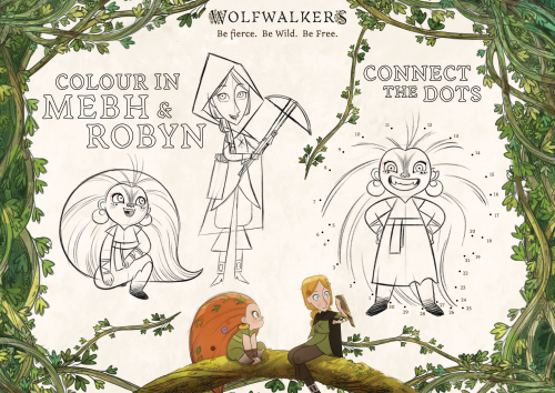 official Wolfwalkers activity sheet from Glasgow Film! [source / pdf] 