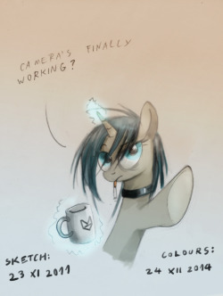 Idea for &ldquo;Draw This Again&rdquo; by Adalbertus I wanted to colour some of my oldest works, while keeping the original, old sketches intact. The outcome is&hellip; weird, to say the least :D This particular sketch is the first depiction of Coffee