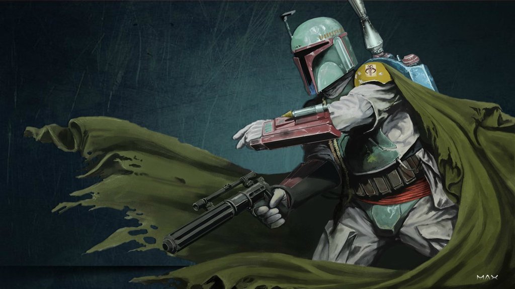 scificity:  Fett Wallpaper 1920x1080 (re-purposed).http://scificity.tumblr.com