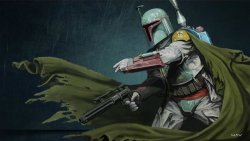 scificity:  Fett Wallpaper 1920x1080 (re-purposed).http://scificity.tumblr.com