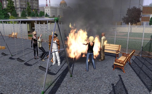 So, Fairy!Alice Managed To Set The Park In Bridgeport And Herself On Fire...