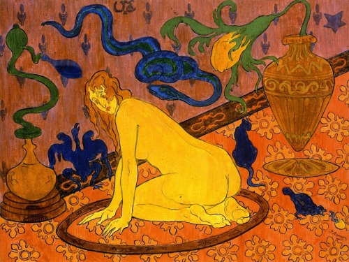 Paul Ranson (1864 - 1909)The Witch in Her Circle (1892)