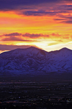 intothegreatunknown:  Salt Lake City Sunset | Utah, USA