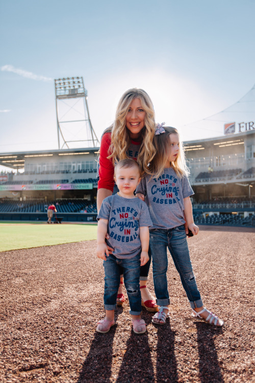 Leslee Mitchell Kids. There’s no crying in baseball. 