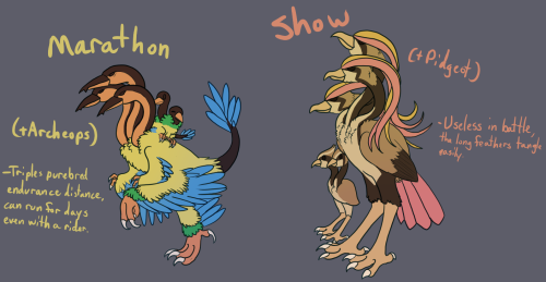 colorandcoffee: PHEW Dodrio variants! :D! I almost did all of them but had to stop before I hated my