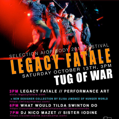 Legacy Fatale presents // TUG OF WAR, Saturday October 13th on 14th Street on Art Nerd New York http://art-nerd.com/newyork/legacy-fatale-presents-tug-of-war-saturday-october-13th-on-14th-street/