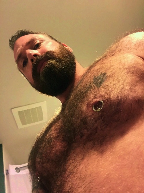 koxzucker:  Fucking hairy stud.   Come here Daddy