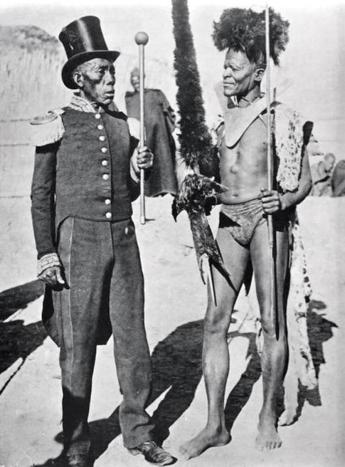 historium:Chief David Masupha of Basutoland (modern Lesotho) and his general, circa 1900