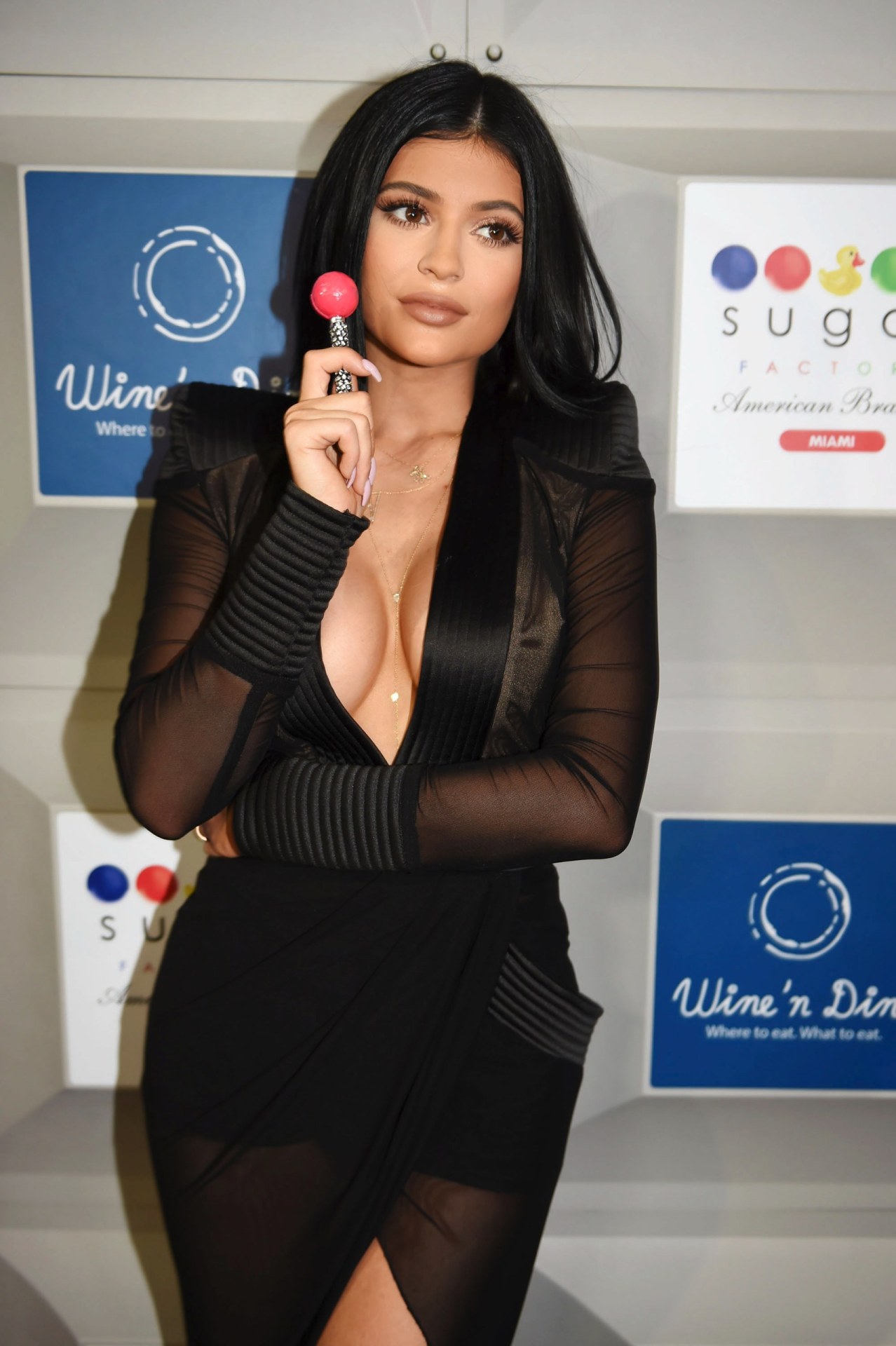 celebs-dailyus:   06/19/15 - Kylie Jenner Celebrates Sugar Factory Miami Grand Opening