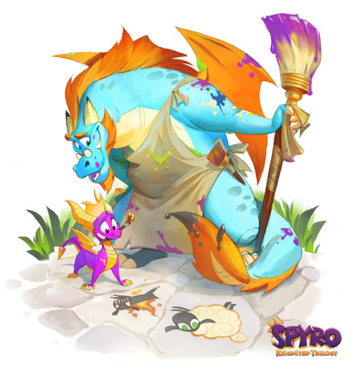 gorrem:Masterpost of (almost) all the finished illustrations I made for the ending of Spyro 1! Altho