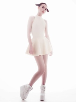 Latexfashion:  Sohui In Lady Lucie Latex. White, So White. 