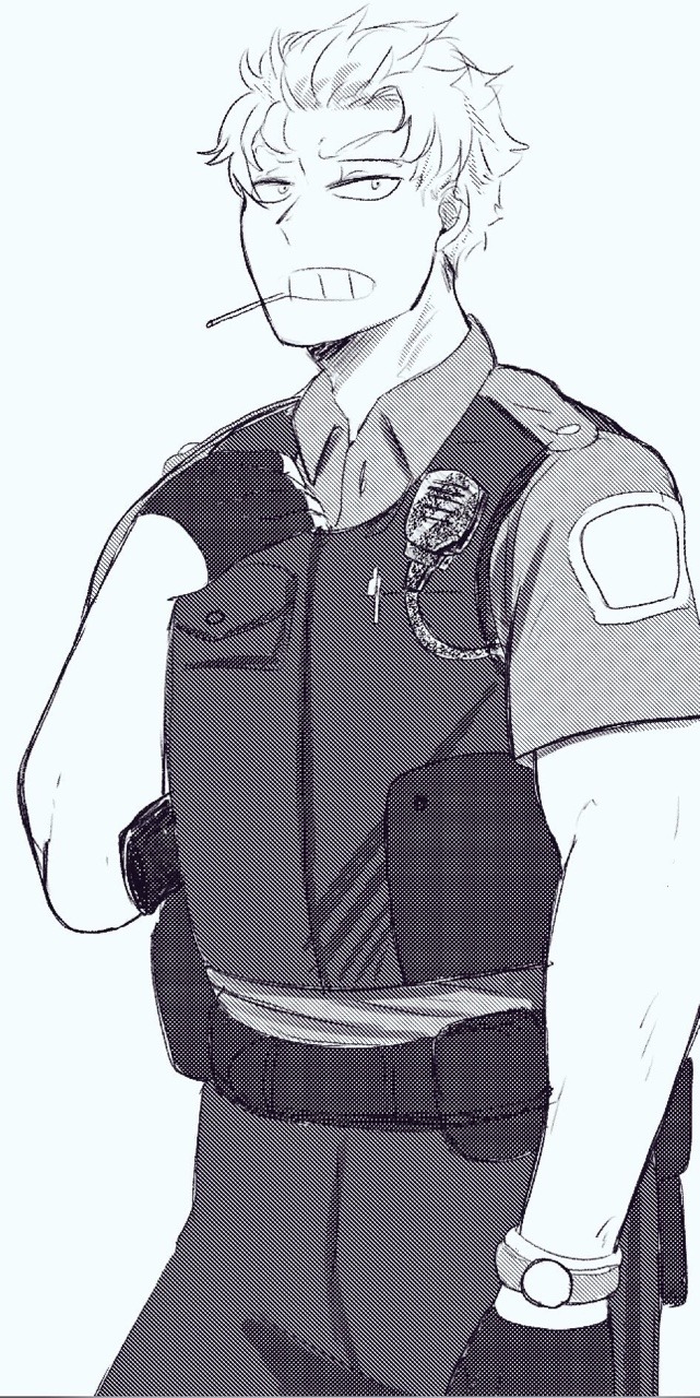fatgum-thot:  So since he used to be a cop…. The kinky Kinki cop. I make myself