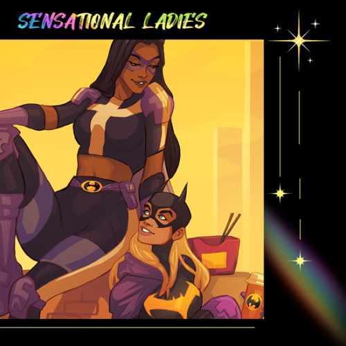 Here’s a sneak peek of my two pieces for the main volume of “Sensational Ladies: A Color Wheel Fanzi
