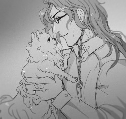 prince-ichi:  I BLAME SHELA FOR THIS ONE THO… like she was spewing headcanons at me on twitter and one was how au aoba’s intsagram is nothing but pics of donut and donut in cute dog outfits and donut in the bakery and an occasional snap of mink being