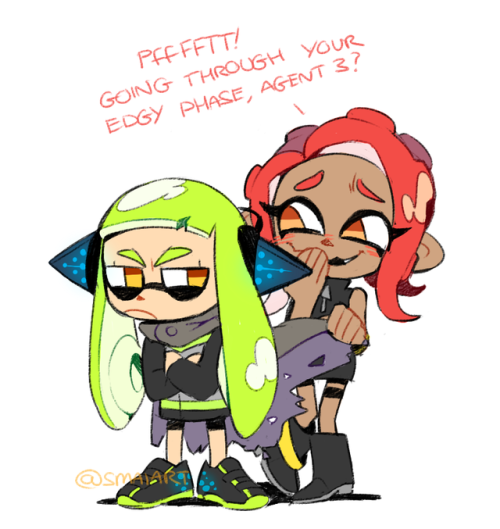 My Headcanon Is That Agent 3 And 8 Tease Each Other A Lot :V(LOVED The Octo Expansion!!!! ;_;)