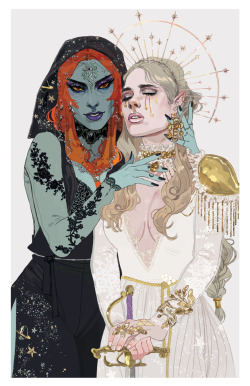 artbyalexis: midzel print for Anime Expo, available at table g54! zelda and midna………………were in love