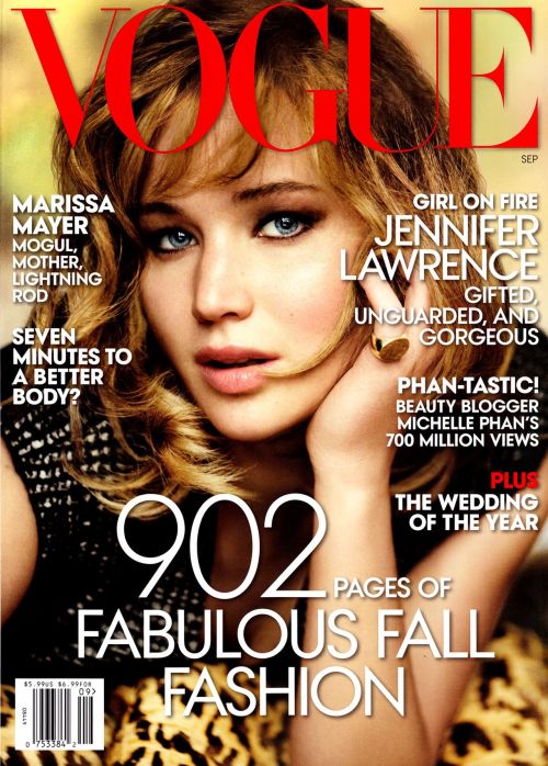 Cover + Editorial | Vogue US September 2013 by Mario Testino Celeb: Jennifer Lawrence