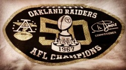 #TNF #50yearsanniversary #aflchampions #oaklandraiders #aldavis  (at Oakland–Alameda County Coliseum)