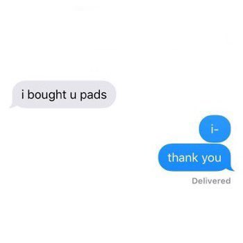 Threads Of You: Beyond The Bay Characters Being Asked To Buy Pads A Thread No One Asked For But We'll