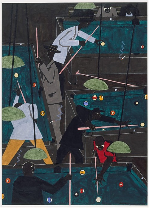 Porn darkenedapples:  Pool Parlor - Jacob Lawrence photos