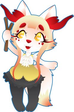 filamints:Most voted result, Hiro dressed as a braixen. Very fitting for her colors! X3 &lt;3