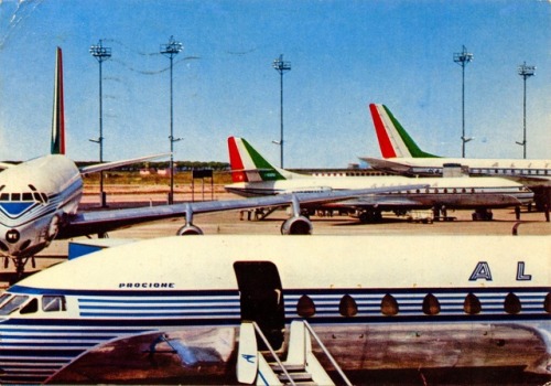 The Backbone Of Alitalia’s Fleet In The 60’s, The Caravelle And The DC-8.