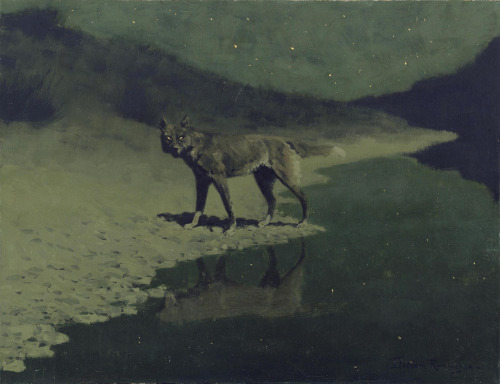 Porn the-cinder-fields: Frederic Remington, Moonlight photos