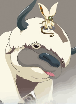 the-green-mask:  Appa and Momo 